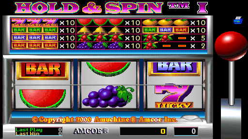 Hold & Spin I (Version 2.7T, set 1) Title Screen
